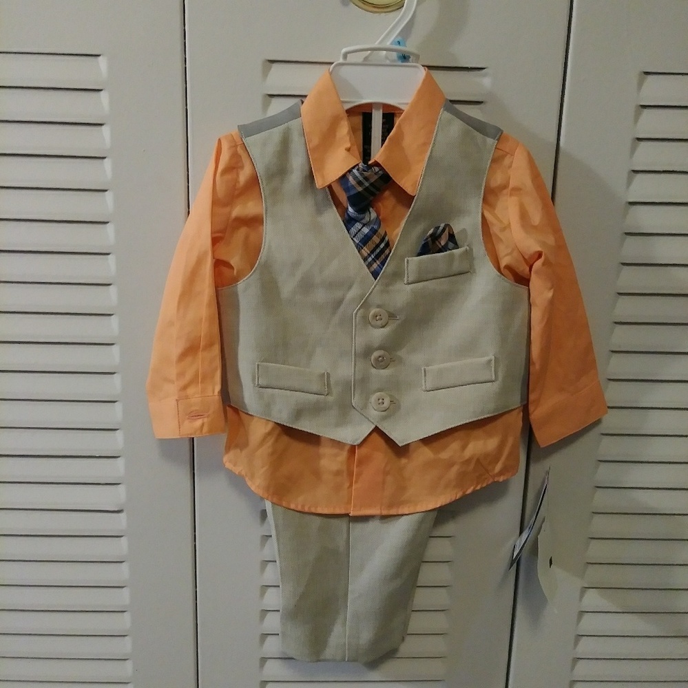 Infant boy easter suit set